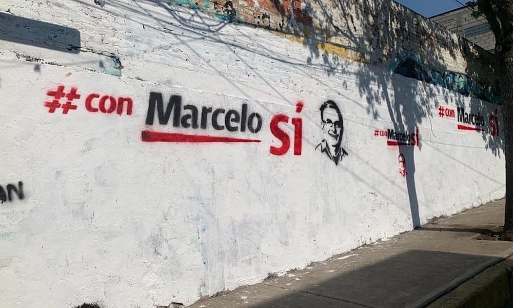 "#Con Marcelo SÃ­": promueven a Ebrard en bardas de la CDMX